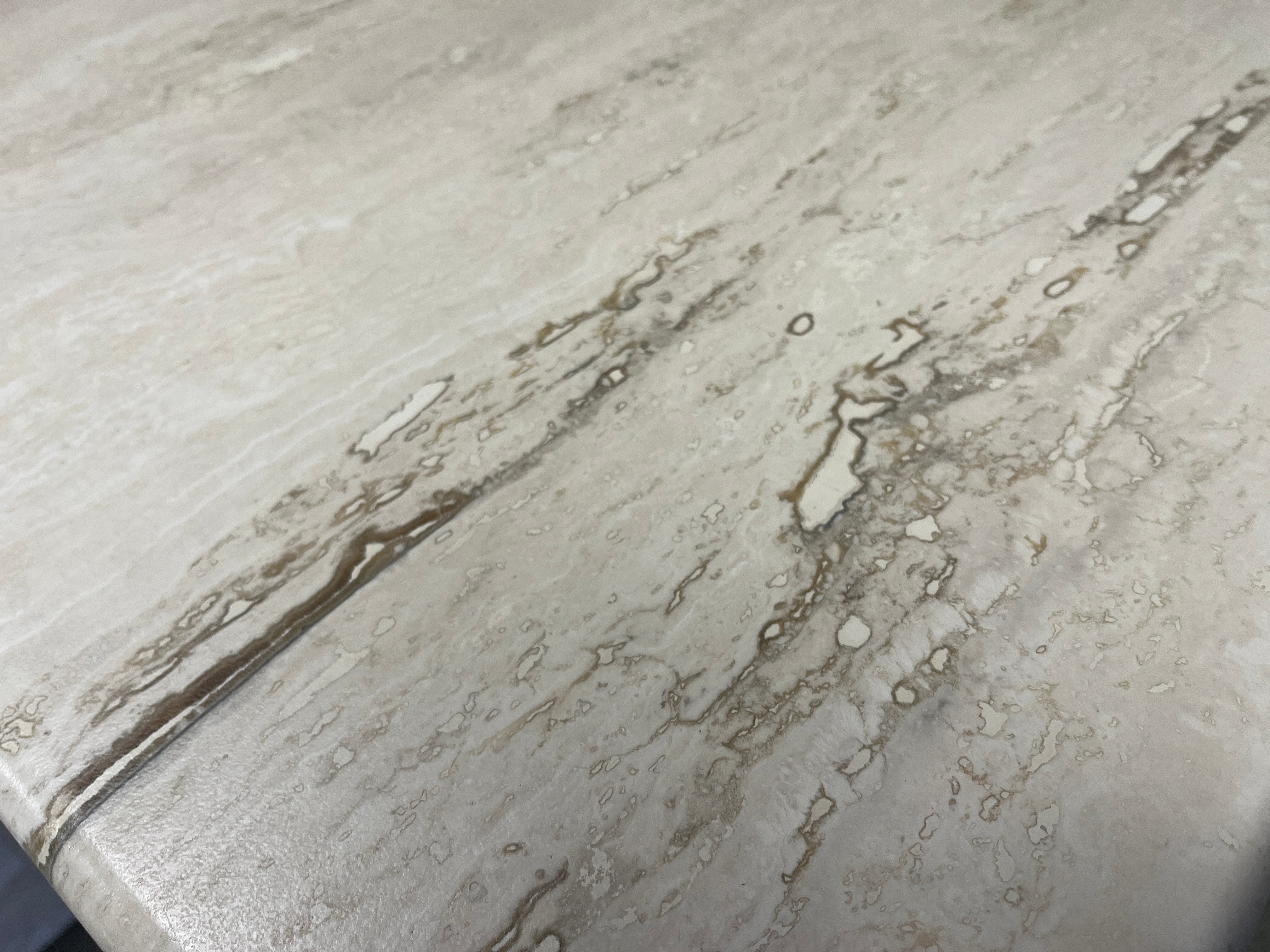 Vintage travertine nesting tables or side tables, 1970s