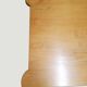 Grande table à manger design en bois clair et bois laqué noir. 2x1m
