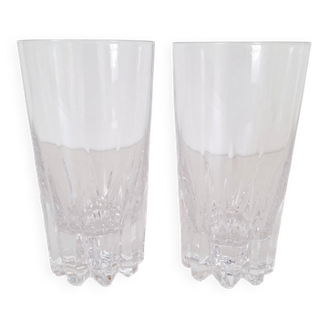 Verres à eau ou apéritif vintage en cristal