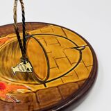 Cheese board with cauldron decoration, Vallauris