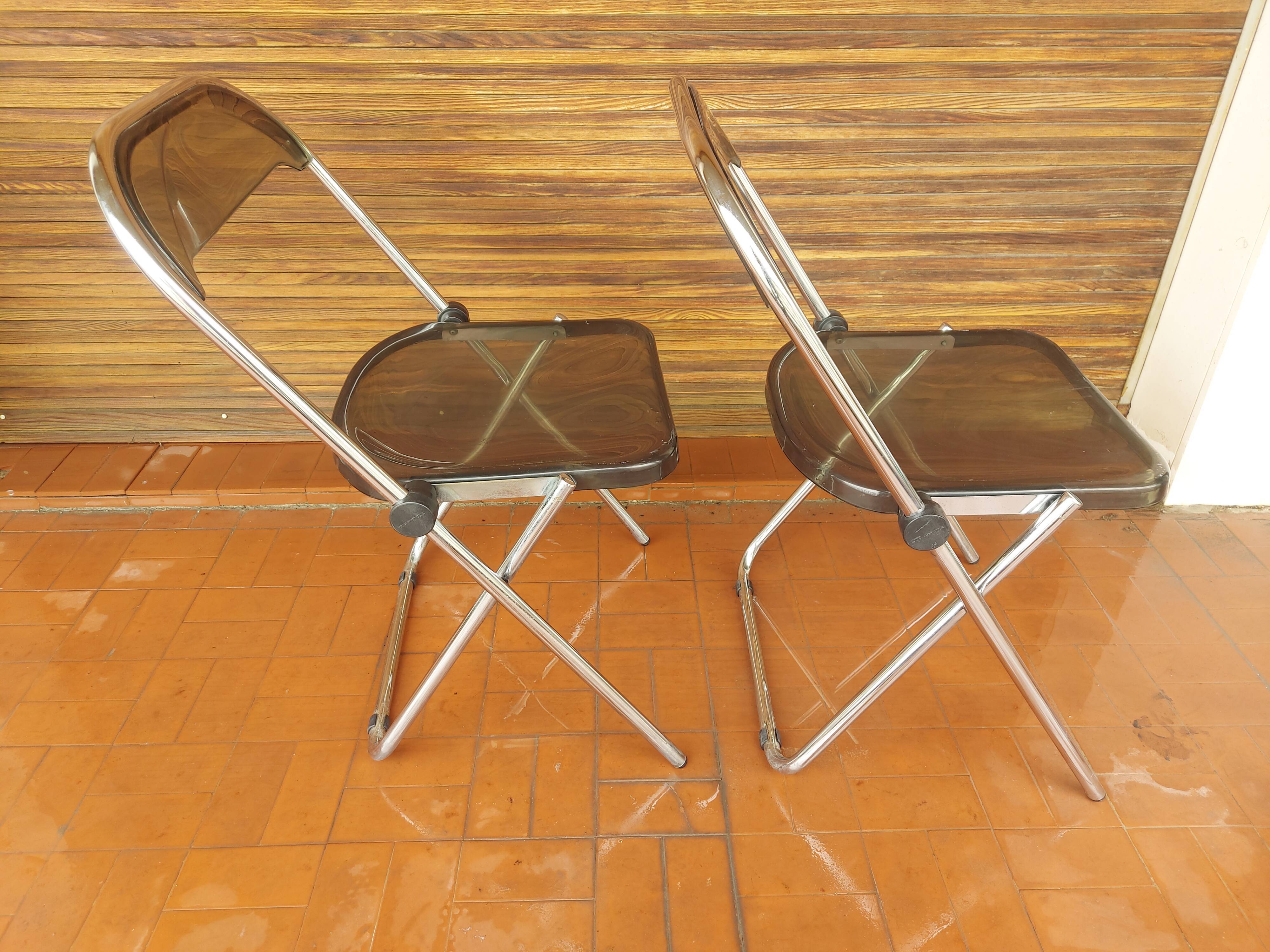 2 folding chairs in plexi , Itialienne , 2inn in Lissone