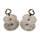 Ancient pair of cut glass table servants