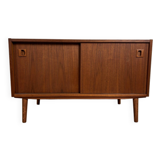 Petit meuble TV bois massif scandinave SEVENTIES 115cm design vintage