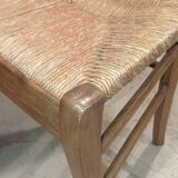 Old straw chair