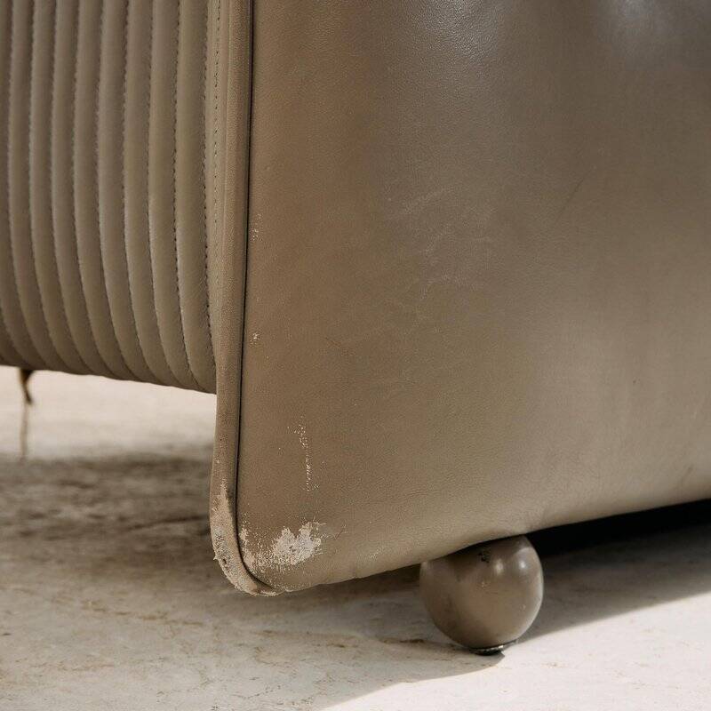 Aura Leather Sofa Set by Paolo Piva for Wittmann, 1980s, Set of 3