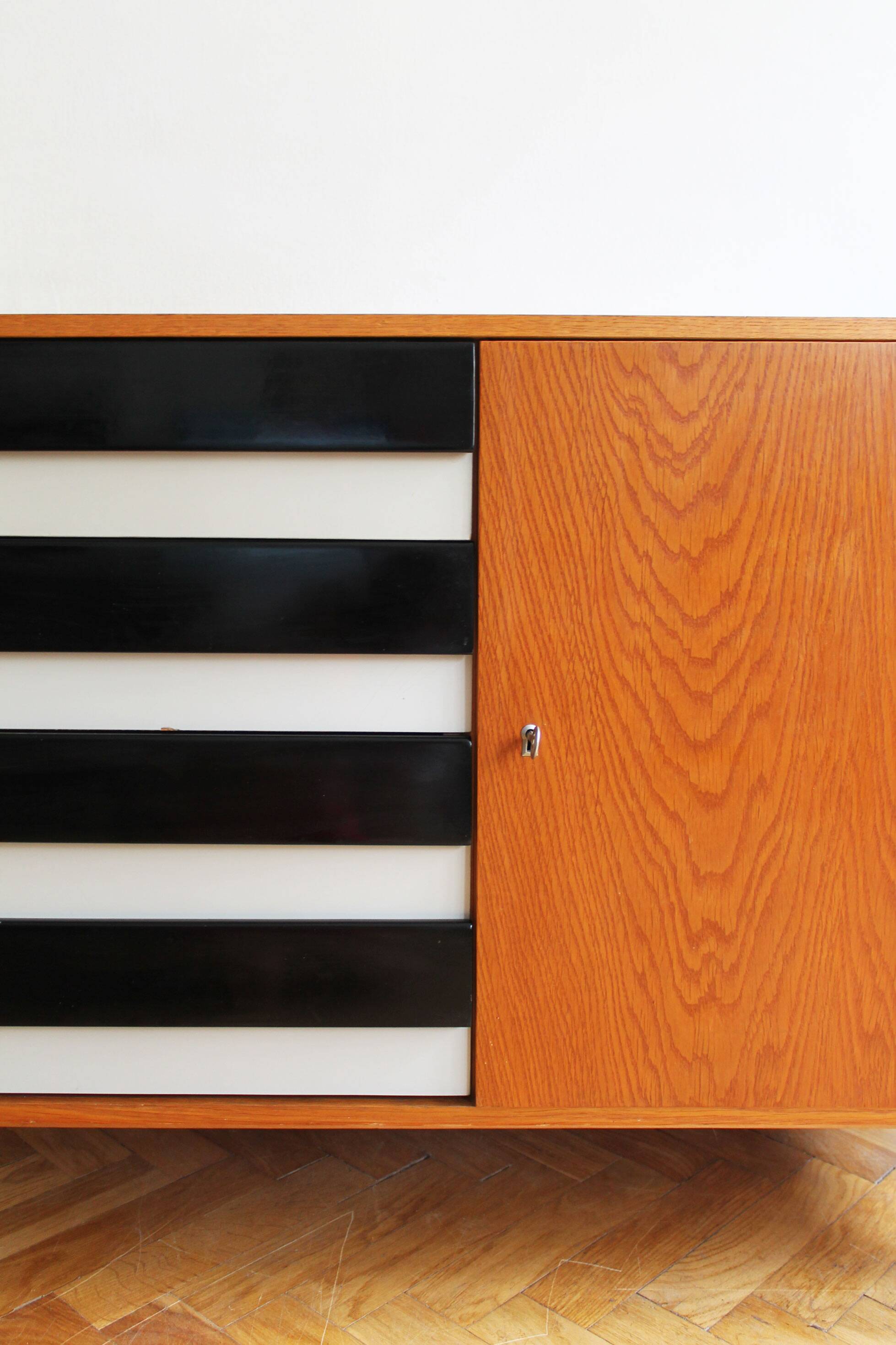 Original 1960s U-458 Sideboard by Jiří Jiroutek, Czechoslovakia