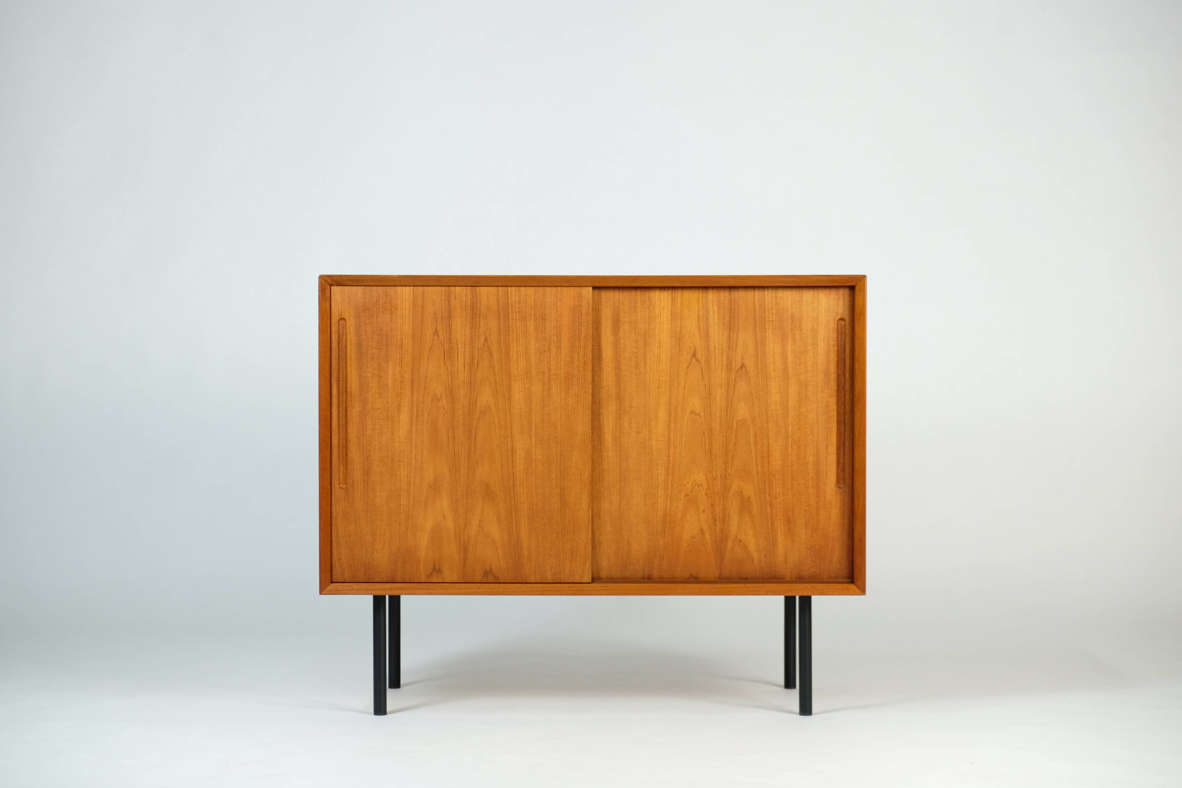 Vintage Danish Design Teak Kommode Sideboard by Christian Linneberg 1960s  Mid-Century