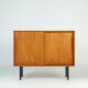 Buffet Kommode en teck de design danois vintage par Christian Linneberg, milieu du siècle des années 1960