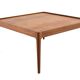 Square coffee table with reversible top 'Hilleberg' - mid century modern