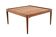 Table basse carrée avec plateau réversible 'Hilleberg' - style mid-century modern