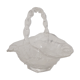 Transparent and translucent glass basket