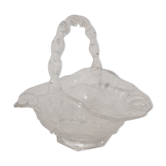 Transparent and translucent glass basket