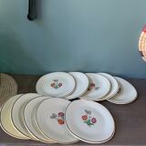 10 Dessert plates St Amand collection