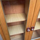 Scandinavian display cabinet, 2 sections, in oak, 1970.
