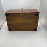 Biedermeier Box in Walnut Veneer on Maple, Austria, 1840s