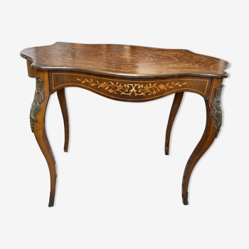 Marquetry table style louis XV