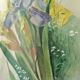 Old watercolor fleurs de lys