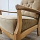 70s beech living room armchair