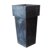 Old zinc vase 70s/80s