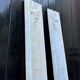 Pair of Louis XV pilasters in Carrara marble, 18th century