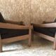 Pair of vintage brutalist armchairs circa 1980