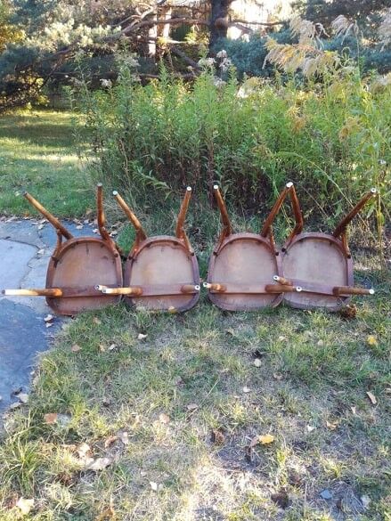 Ensemble de 4 chaises bistrot Baumann