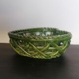 Braided porcelain basket