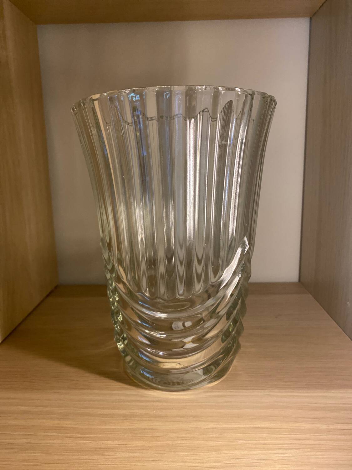 “Art Deco” crystal vase