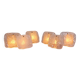 Pair of frosted glass wall lights, Kalmar, 1960s
