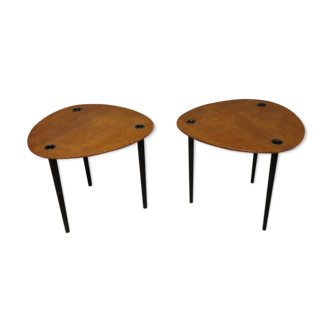 Paire de tables basses vintage 1950
