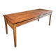 Antique French farmhouse dining table in oak and pine, circa 1900