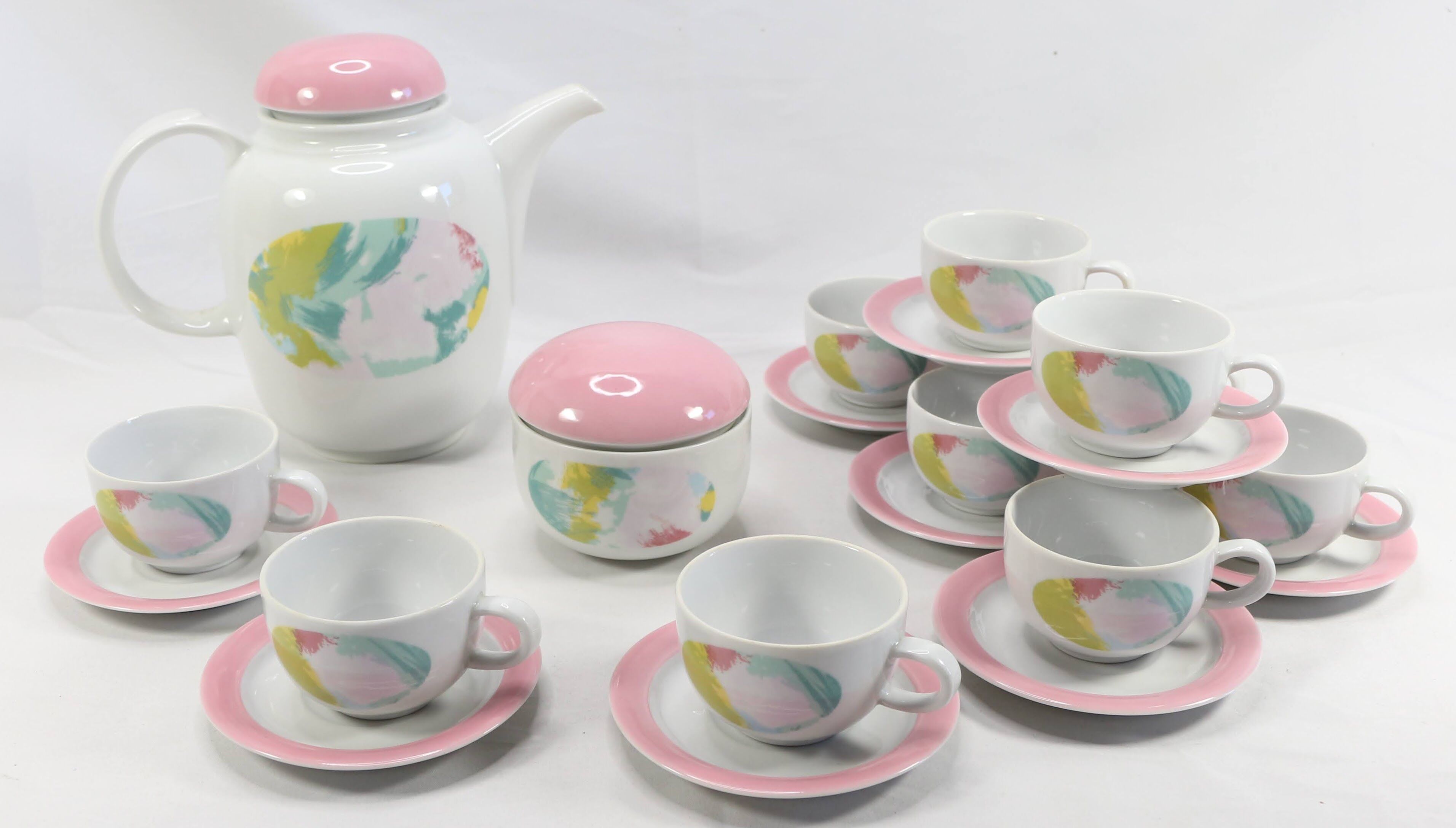 Porcelain coffee set Kahla 80's Germany