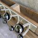 Vintage wall coat rack, Ten hooks, 70s