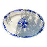 Plat ovale en faïence de Badonviller