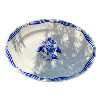 Oval dish in Badonviller earthenware