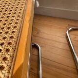 Paire de chaises cannées italiennes design Breuer