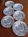 6 assiettes plates anglaises Bursley "The Posthouse"