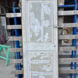 porte ancienne en chêne peint