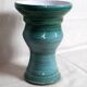 Turquoise ceramic vase Entrevaux