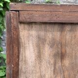 Art Deco chest of drawers in raw walnut burl