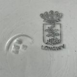 Longwy Service of 6 Octagonal Plates, 1927–1928, Art Deco, stamped