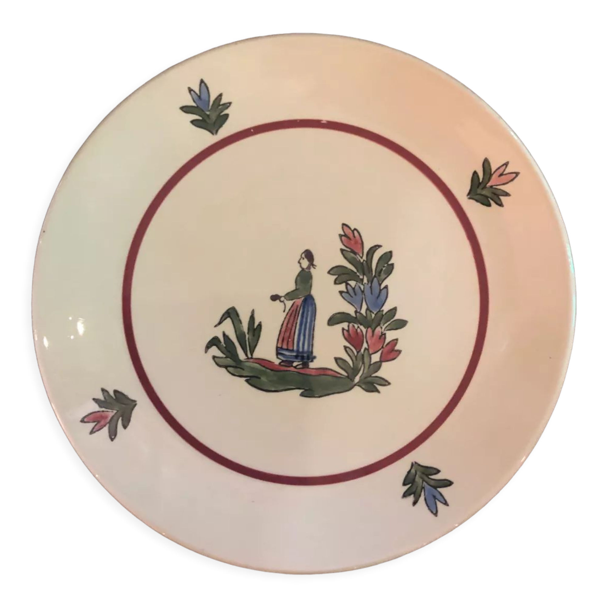 Set of 6 plates in vintage Gien