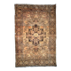 Handmade antique Persian Sarouk Farahan 3.4' x 5.3' (103cm x 161cm) 1880s - 1B733