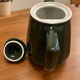 Vintage bistro jug in bottle green porcelain