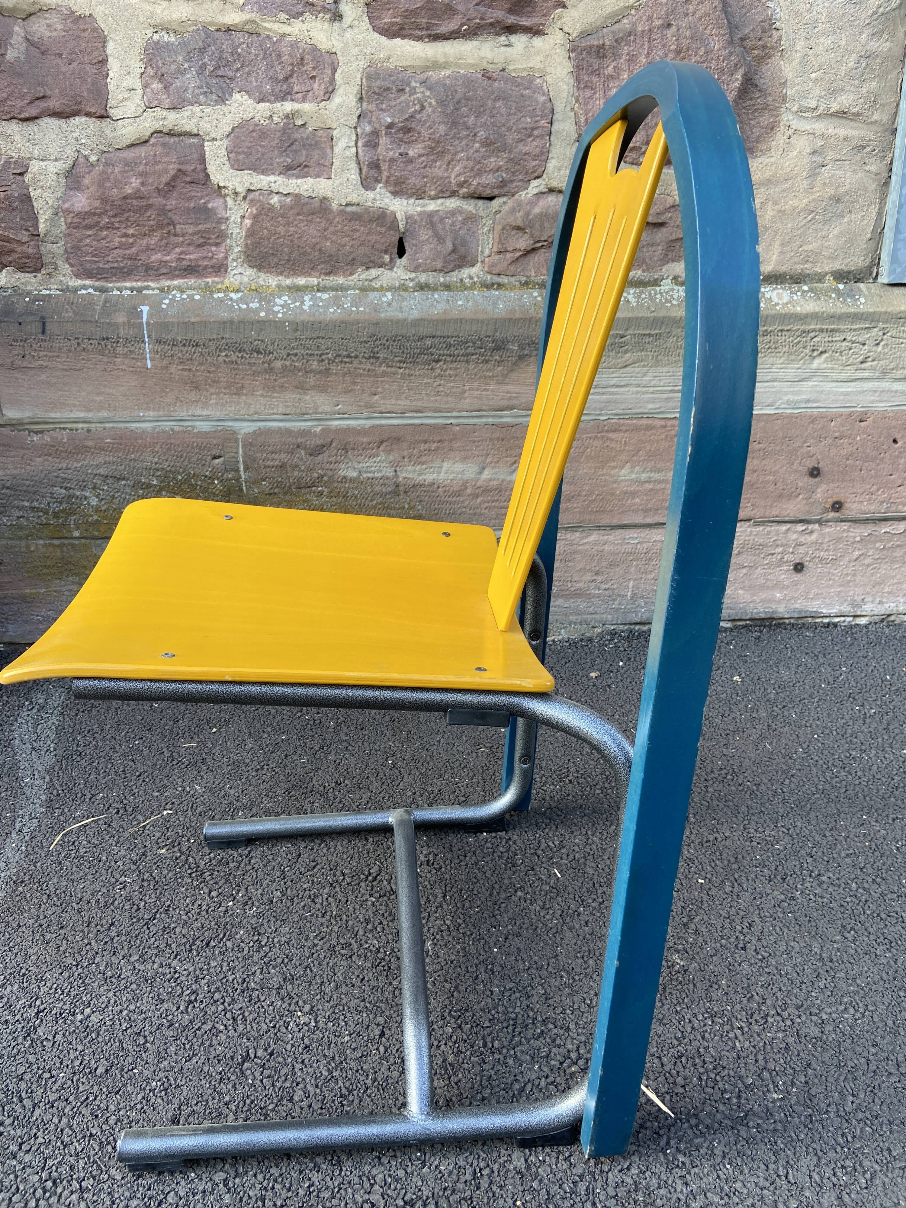 Set of 4 vintage chairs design lounge by Baumann, 1980-90s