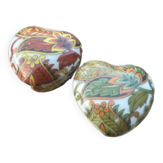 Ceramic boxes with heart-shaped lid