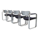 Lot de 4 chaises argentées Eero Aarnio