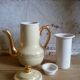 Théière pot à lait et sucrier de Saint-Uze années 1900