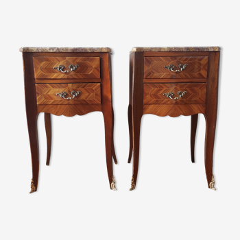Pair of style bedside tables