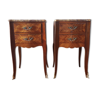 Pair of style bedside tables